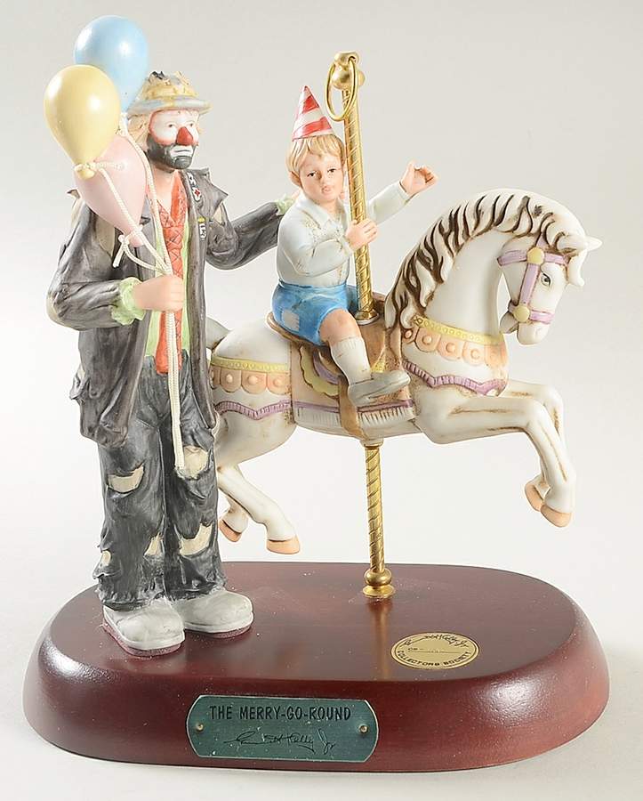 Emmett Kelly Jr Members Only The Merry-Go-Round - No Box by Flambro-1