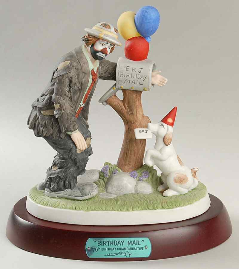 Emmett Kelly Jr Members Only Birthday Mail-70th Birthday - No Box by Flambro-1