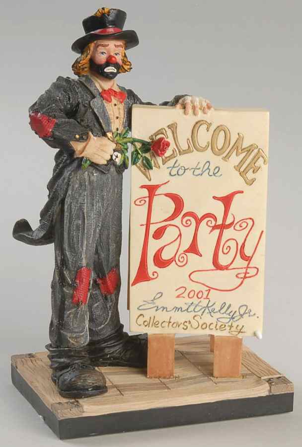 Emmett Kelly Jr Members Only Come One Come All To The Hobo Ball - No Box by Flambro-1