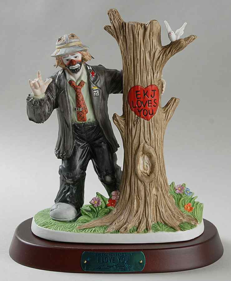 Emmett Kelly Jr Members Only I Love You - Boxed by Flambro-1