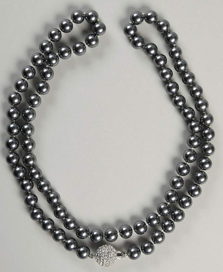 Franklin Mint Jewelry Shakira Caine Black Pearlescent - Boxed by Franklin Mint-1