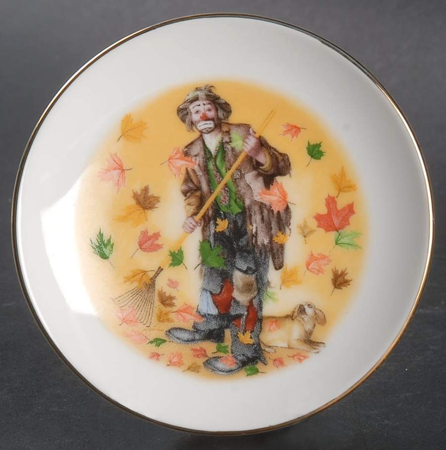 Emmett Kelly Jr Miniature Plates Autumn - No Box by Flambro-1