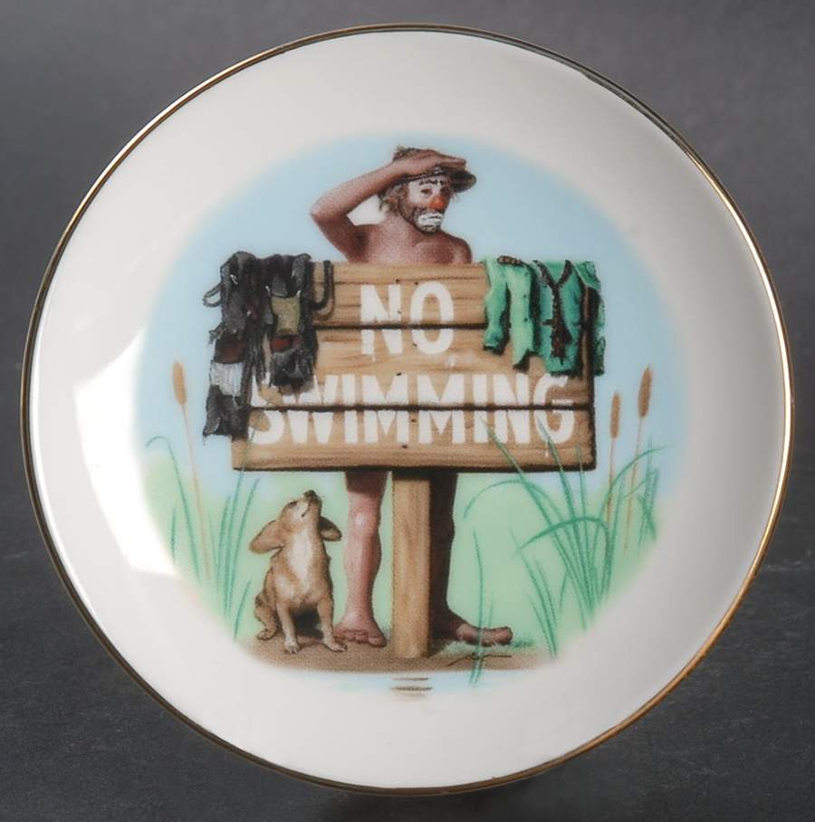 Emmett Kelly Jr Miniature Plates Summer - No Box by Flambro-1