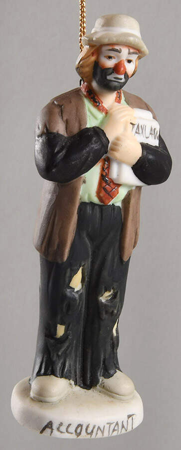 Emmett Kelly Jr-Professionals Accountant Taxlaw - With Box by Flambro-1