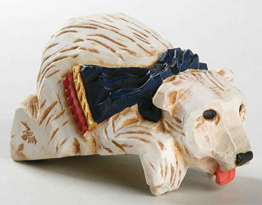 David Frykman Figurines Shelf Sitter Bear-Blue Scarf - With Box by Frykman-1