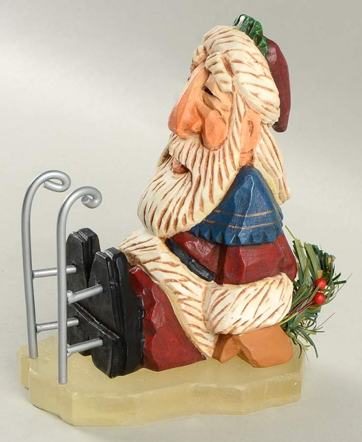 Christmas Figurines Santa Ice Skating - Boxed by Frykman-1