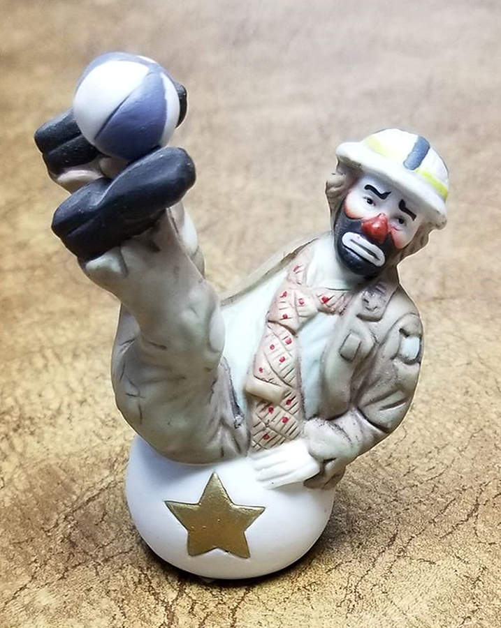 Emmett Kelly Jr Collection Mniatures Circus Act-Ball On Feet - No Box by Flambro-1