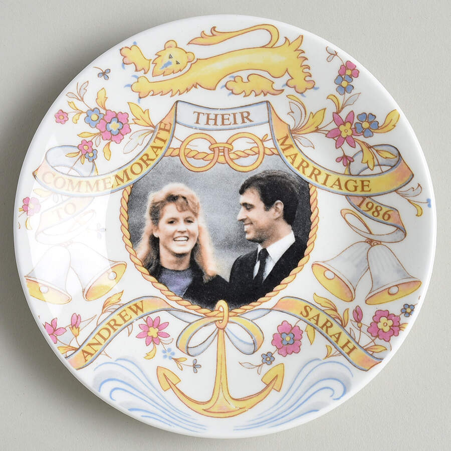 Finsbury Royalty Commemoratives Andrew & Sarah Marriage Dish  - No Box by Finsbury China-1