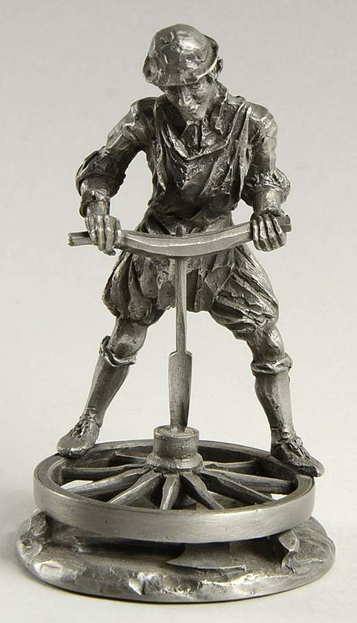 Master Craftsmen of the Renaissance Wheelwright - No Box by Franklin Mint-1