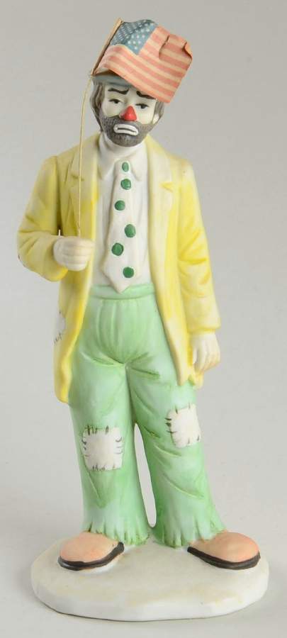 Emmett Kelly Jr-Open Edition Figurines Old Glory - Boxed by Flambro-1