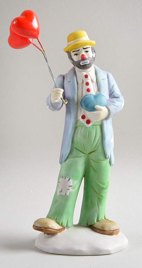Emmett Kelly Jr-Open Edition Figurines Have A Heart - With Box by Flambro-1