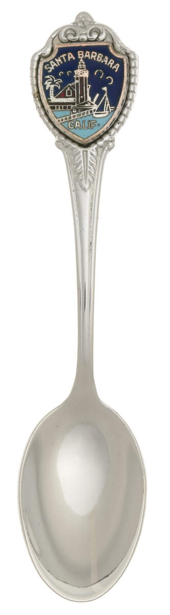 Sterling Souvenir Spoons Sant Barbara, California - No Box by Franklin & French-1