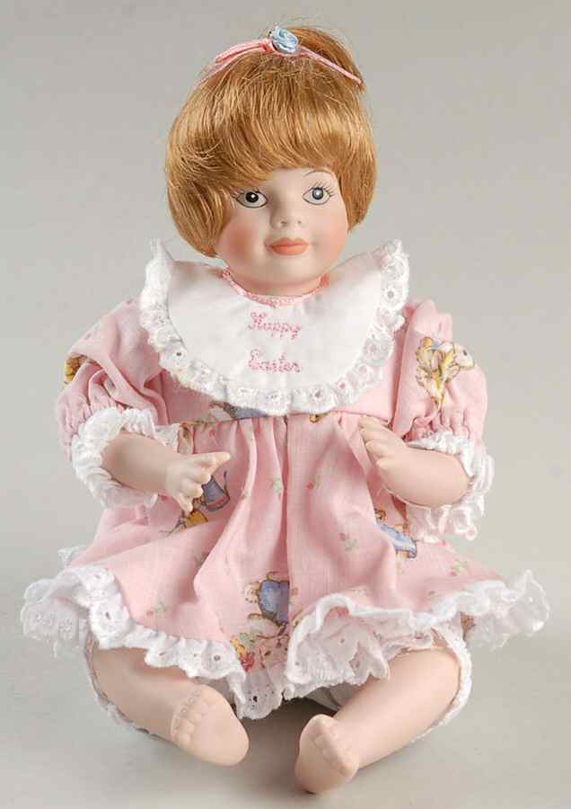 Carol Anne Dolls Happy Easter-Pink Dress - With Box by Goebel-1