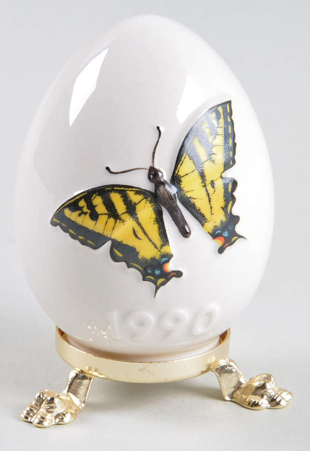Goebel Easter Egg Yellow Swallowtail - Boxed by Goebel-1