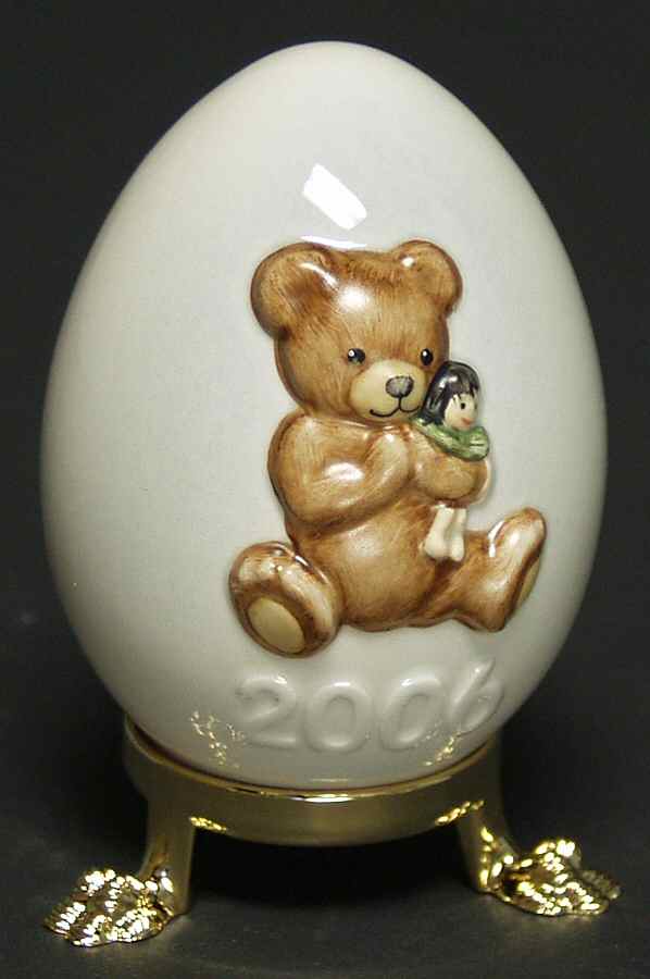 Goebel Easter Egg Praying Bear With Doll - Boxed by Goebel-1