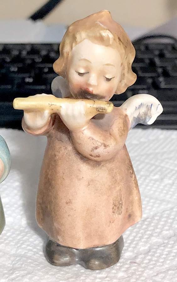 Religious Figurines (HX Mark) Angel With Flute - No Box by Goebel-1