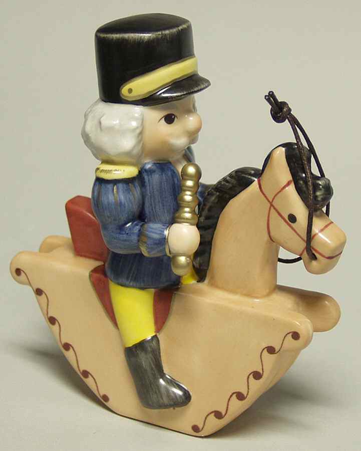 Christmas Figurines & Giftware Nutcracker On Rocking Horse - Boxed by Goebel-1