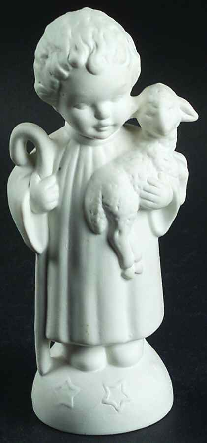 All White Figurines Shepherd Boy-Matte - Boxed by Goebel-1