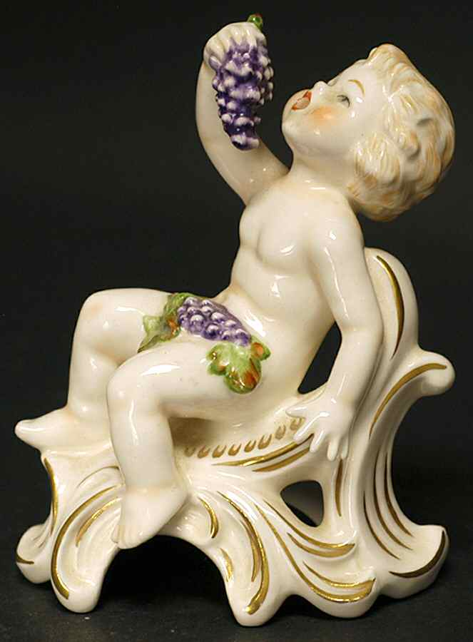 The Four Seasons Summer-Cherub With Grapes - No Box by Goebel-1