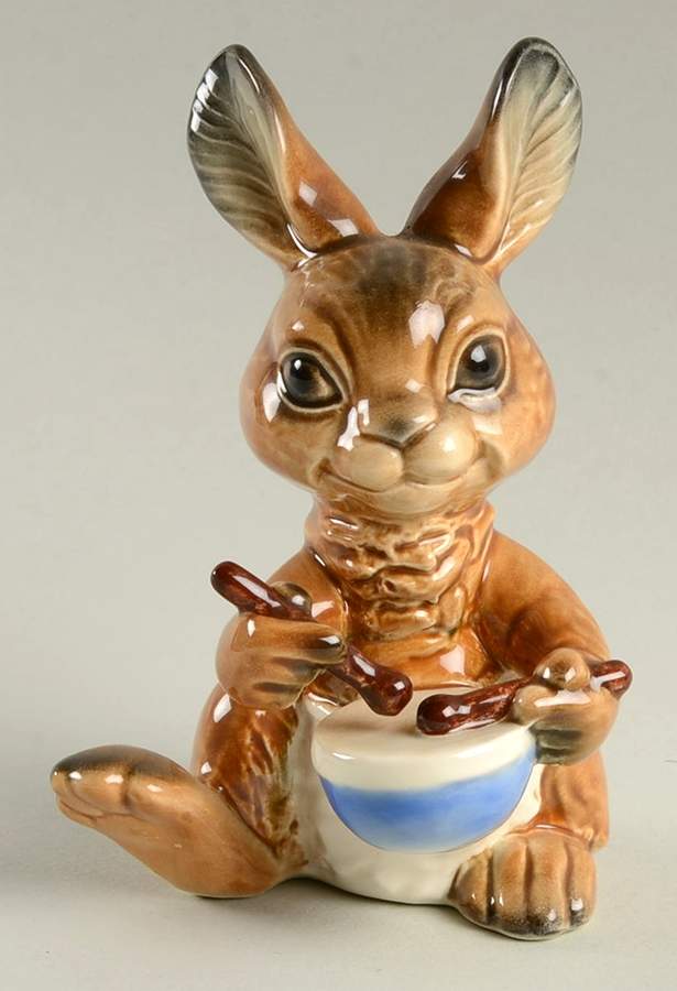 Barnyard Band Rabbit Playing The Drum - Boxed by Goebel-1