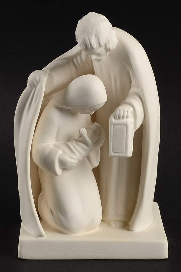 All White Figurines Holy Family-Matte - No Box by Goebel-1