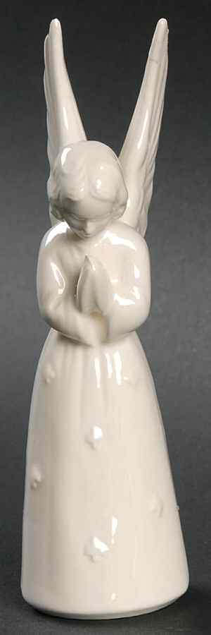 All White Figurines Angel Praying-Wings Up-Glossy - Boxed by Goebel-1