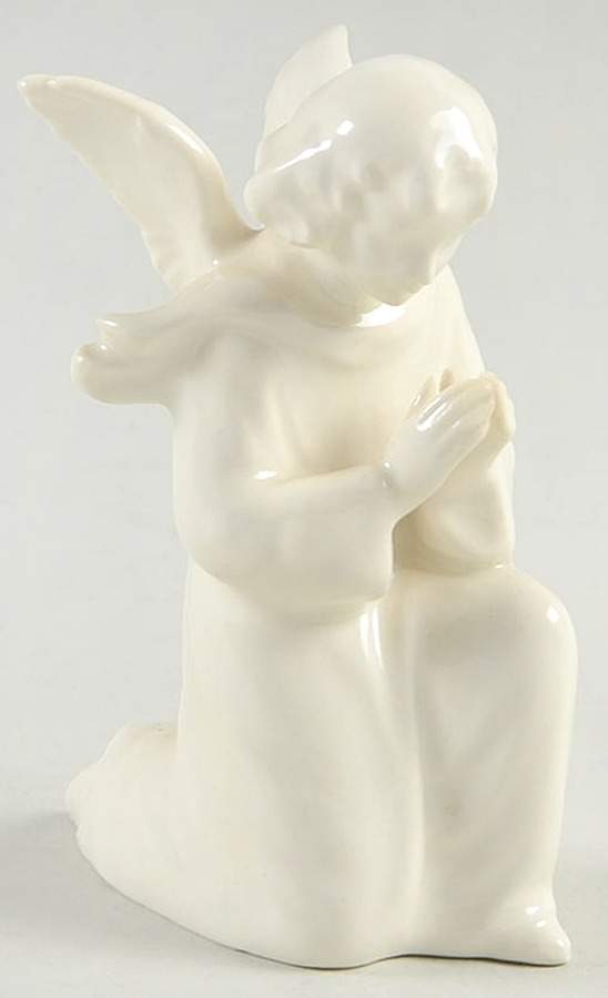All White Figurines Angel Praying-Glossy - Boxed by Goebel-1