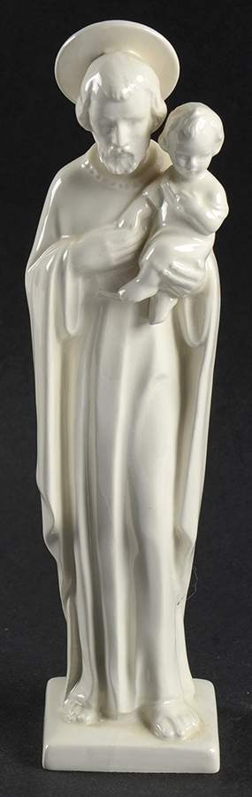 All White Figurines Saint Joseph-Glossy - No Box by Goebel-1