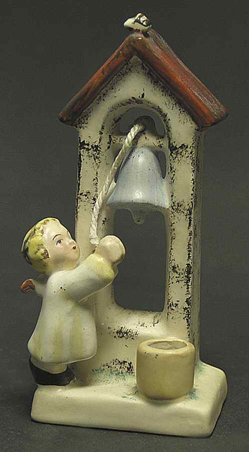 Maria Spotl Figurines (SPO MARK) Angel Ringing Bell Candle Holder - No Box by Goebel-1