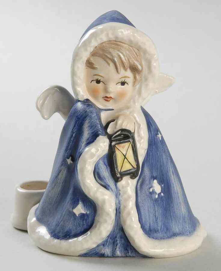 Goebel Figurines Angel Blue Coat Candle Holder - With Box Bx352 by Goebel-1