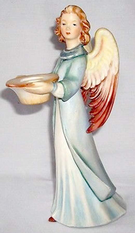 Religious Figurines (HX Mark) Angel Candle Holder - No Box by Goebel-1