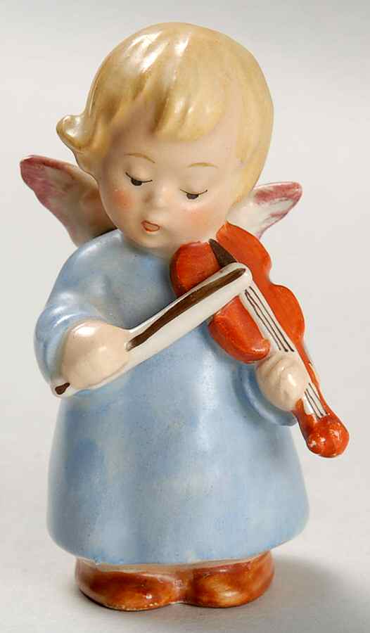Religious Figurines (HX Mark) Angel With Violin - No Box by Goebel-1