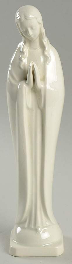 All White Figurines Madonna Praying-Glossy - No Box by Goebel-1