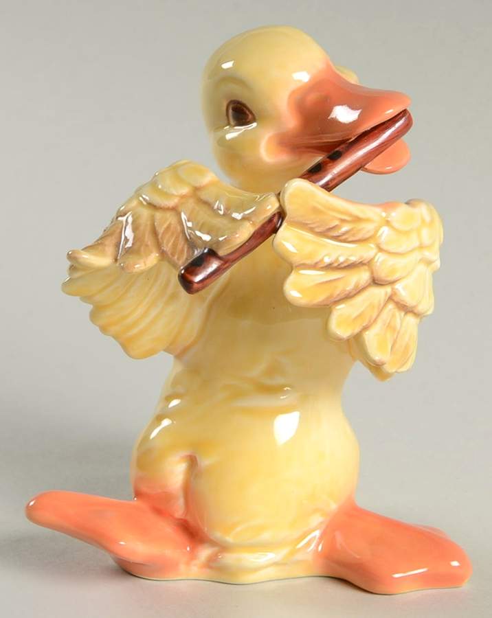 Barnyard Band Duck Playing Flute - Boxed by Goebel-1
