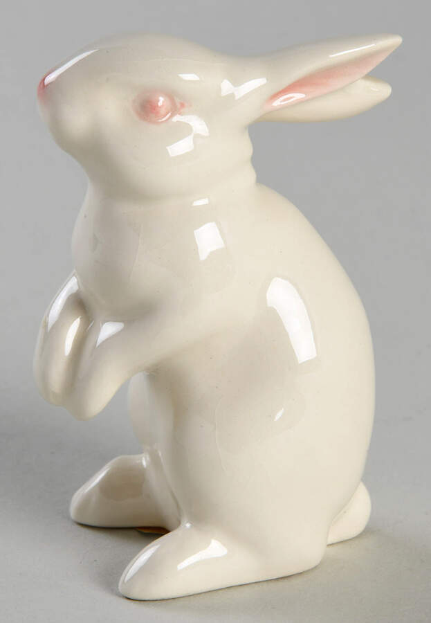 Animals-Figurines Bunny-White - No Box by Goebel-1