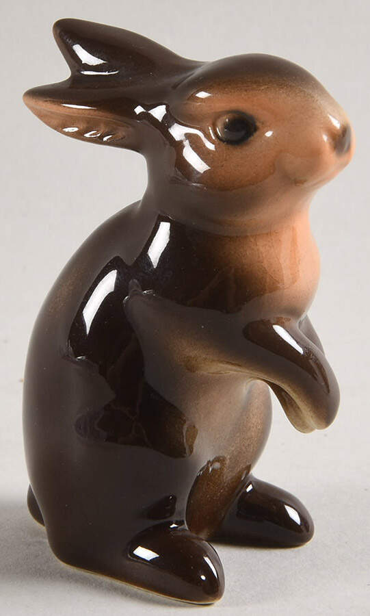 Animals-Figurines Bunny-Brown - No Box by Goebel-1