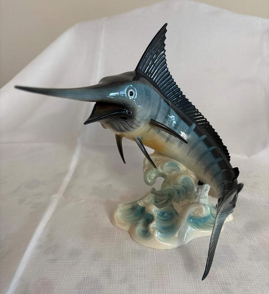 Animals-Figurines Blue Marlin - Boxed by Goebel-1