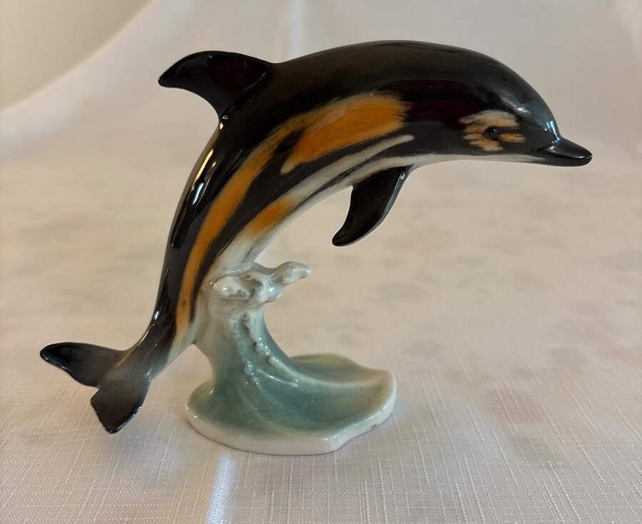 Animals-Figurines Dolphin - Boxed by Goebel-1