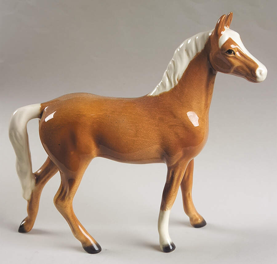 Animals-Figurines Horse-White Mane - No Box by Goebel-1