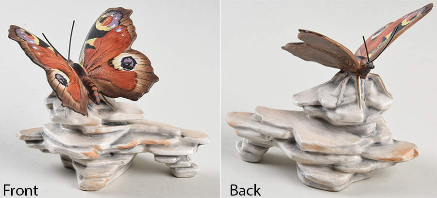 Animals-Figurines Peacock Butterfly - Boxed by Goebel-1