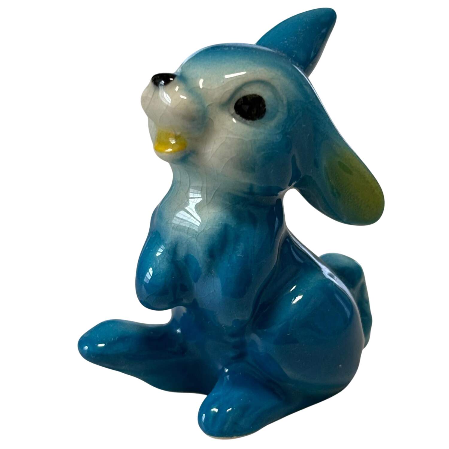 Animals-Figurines Rabbit-Blue - No Box by Goebel-1