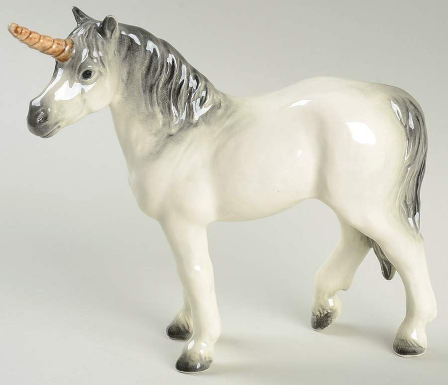 Animals-Figurines Unicorn - Standing - Boxed by Goebel-1