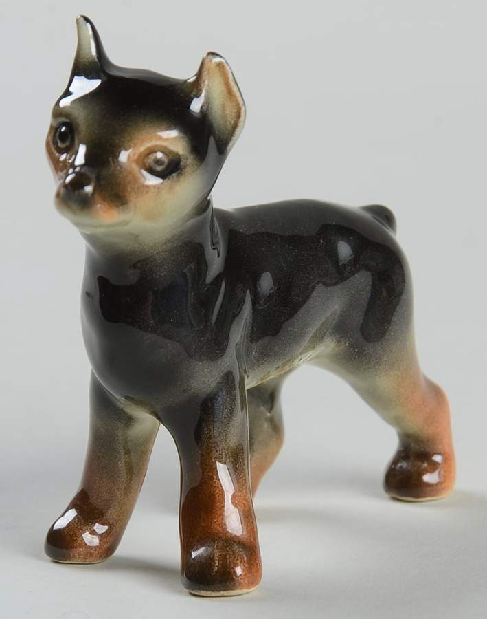 Dogs Doberman Pinscher Puppy - Boxed by Goebel-1