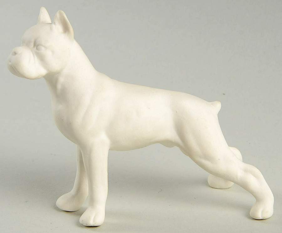 All White Figurines Boxer-Matte - Boxed by Goebel-1