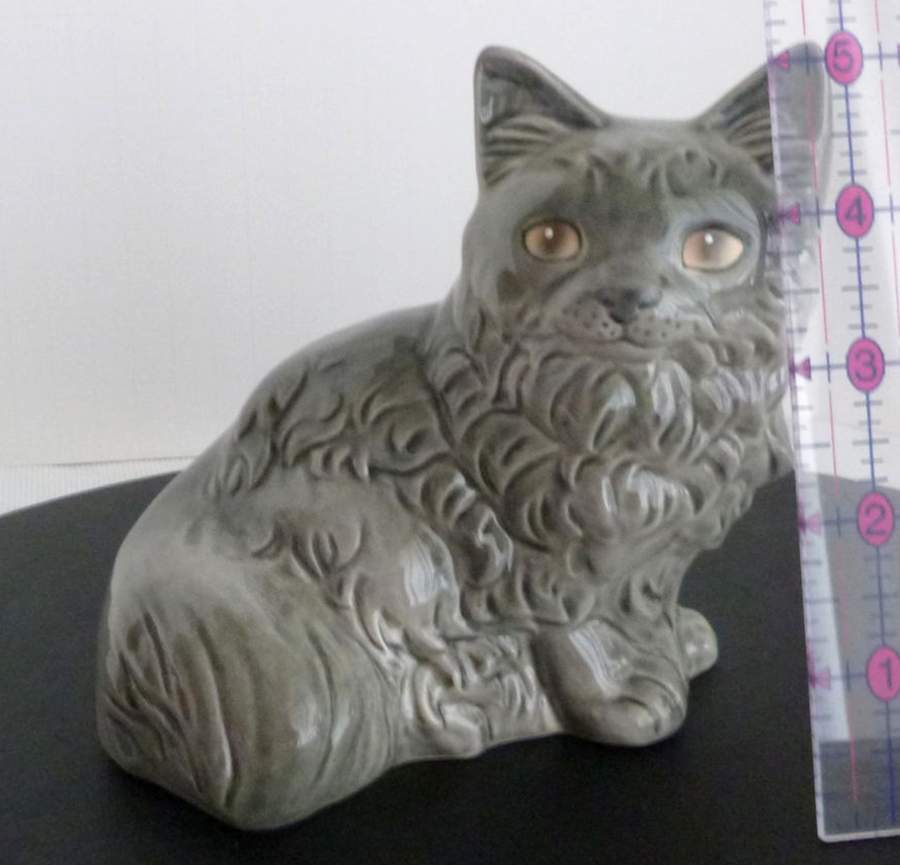 Animals-Figurines Grey Cat - Boxed by Goebel-1