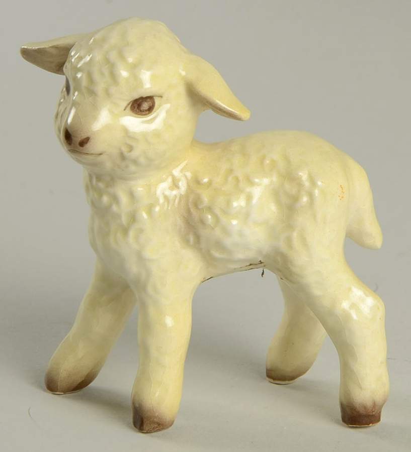 Animals-Figurines Lamb Standing - No Box by Goebel-1