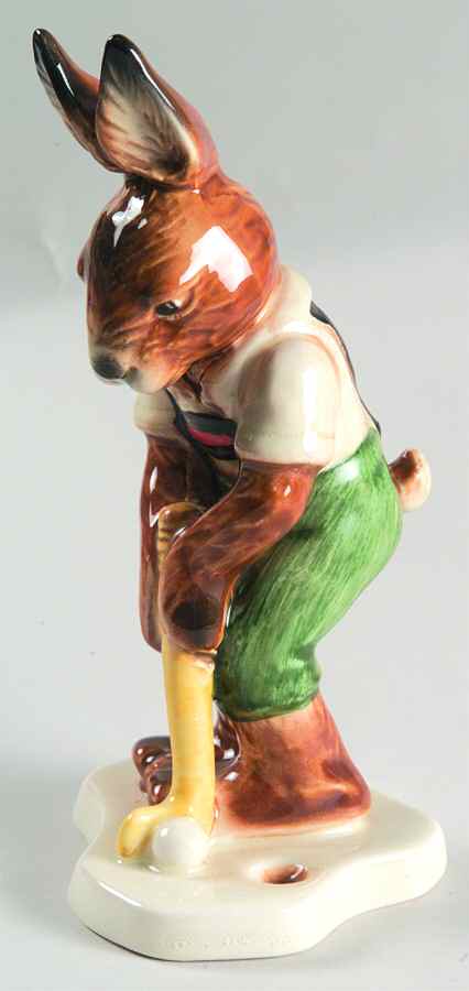 Bavarian Bunnies Boy Bunny Golfing - Boxed by Goebel-1