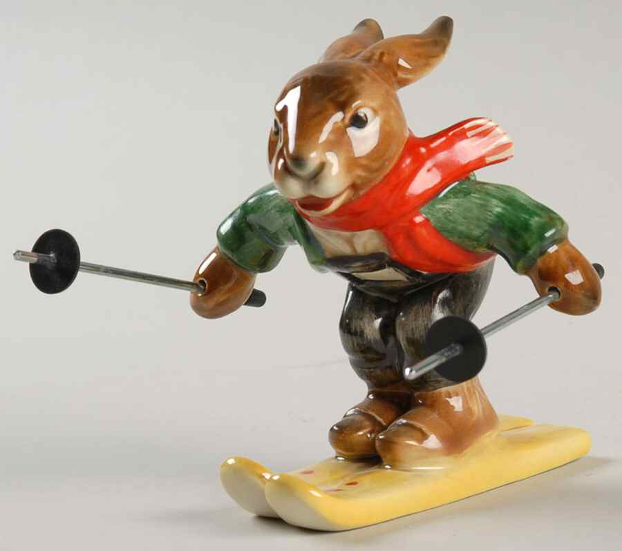 Bavarian Bunnies Heinz-Skier - No Box by Goebel-1