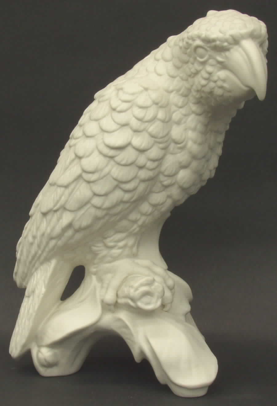 All White Figurines Parrot-Matte - Boxed by Goebel-1
