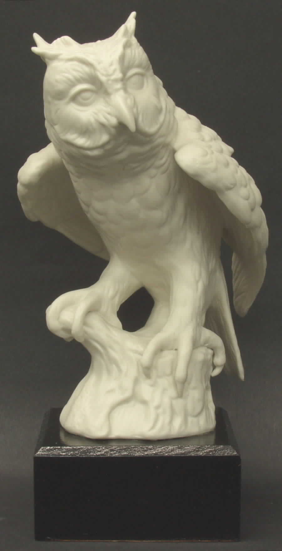 All White Figurines Great Horned Owl-Matte - No Box by Goebel-1